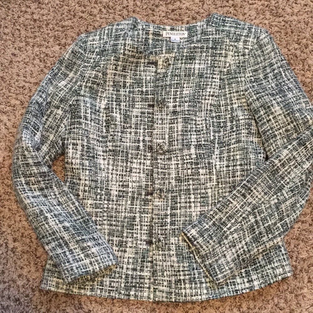 Pendleton tweed sz6 suit jacket